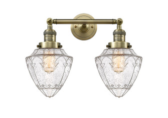 Franklin Restoration Two Light Bath Vanity in Antique Brass (405|208-AB-G664-7)