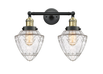 Franklin Restoration Two Light Bath Vanity in Black Antique Brass (405|208-BAB-G664-7)