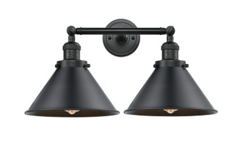 Franklin Restoration Two Light Bath Vanity in Matte Black (405|208-BK-M10-BK)