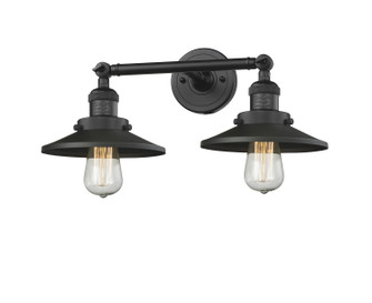 Franklin Restoration LED Bath Vanity in Matte Black (405|208-BK-M6-LED)