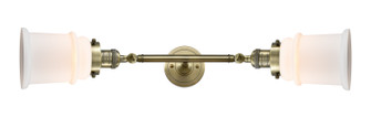 Franklin Restoration Two Light Bath Vanity in Antique Brass (405|208L-AB-G181)