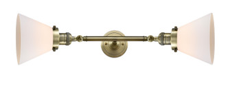 Franklin Restoration Two Light Bath Vanity in Antique Brass (405|208L-AB-G41)
