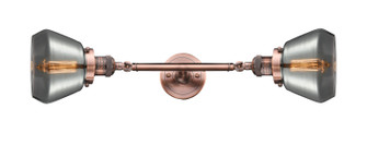 Franklin Restoration Two Light Bath Vanity in Antique Copper (405|208L-AC-G173)