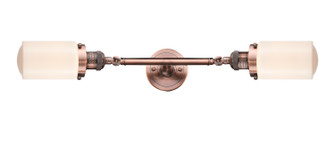 Franklin Restoration LED Bath Vanity in Antique Copper (405|208L-AC-G311-LED)
