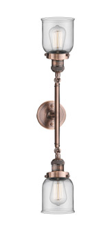 Franklin Restoration LED Bath Vanity in Antique Copper (405|208L-AC-G52-LED)