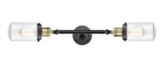 Franklin Restoration Two Light Bath Vanity in Black Antique Brass (405|208L-BAB-G312)