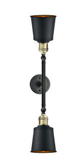 Franklin Restoration LED Bath Vanity in Black Antique Brass (405|208L-BAB-M9-BK-LED)