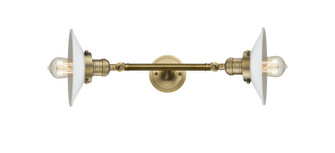 Franklin Restoration Two Light Bath Vanity in Brushed Brass (405|208L-BB-G1)