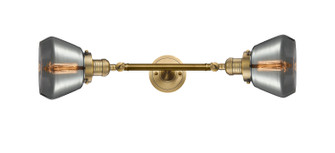 Franklin Restoration Two Light Bath Vanity in Brushed Brass (405|208L-BB-G173)
