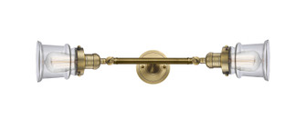 Franklin Restoration Two Light Bath Vanity in Brushed Brass (405|208L-BB-G182S)