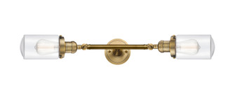Franklin Restoration Two Light Bath Vanity in Brushed Brass (405|208L-BB-G312)