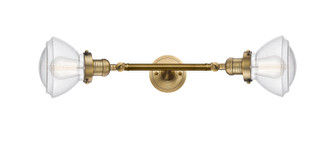 Franklin Restoration Two Light Bath Vanity in Brushed Brass (405|208L-BB-G324)