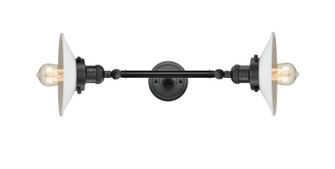 Franklin Restoration Two Light Bath Vanity in Matte Black (405|208L-BK-G1)