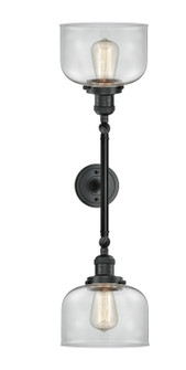 Franklin Restoration Two Light Bath Vanity in Matte Black (405|208L-BK-G72)