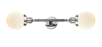 Franklin Restoration Two Light Bath Vanity in Polished Chrome (405|208L-PC-G201-6)