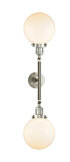 Franklin Restoration LED Bath Vanity in Brushed Satin Nickel (405|208L-SN-G201-8-LED)