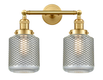 Franklin Restoration Two Light Bath Vanity in Satin Gold (405|208-SG-G262)