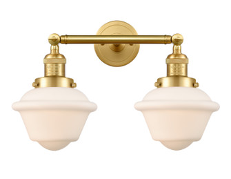 Franklin Restoration Two Light Bath Vanity in Satin Gold (405|208-SG-G531)