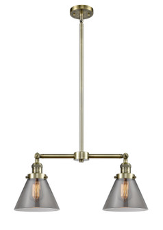 Franklin Restoration LED Island Pendant in Antique Brass (405|209-AB-G43-LED)