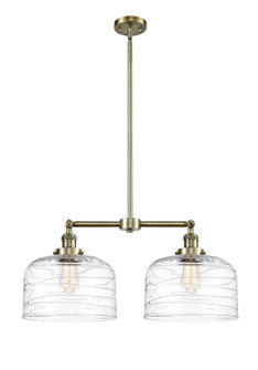 Franklin Restoration LED Island Pendant in Antique Brass (405|209-AB-G713-L-LED)