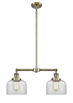 Franklin Restoration LED Island Pendant in Antique Brass (405|209-AB-G72-LED)