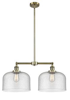 Franklin Restoration LED Island Pendant in Antique Brass (405|209-AB-G74-L-LED)