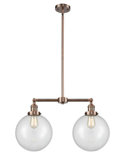 Franklin Restoration LED Island Pendant in Antique Copper (405|209-AC-G202-10-LED)