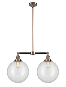 Franklin Restoration LED Island Pendant in Antique Copper (405|209-AC-G202-12-LED)