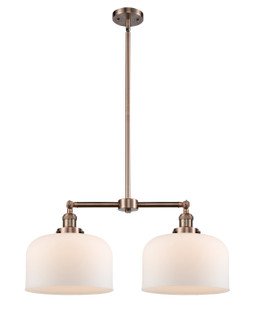 Franklin Restoration Two Light Island Pendant in Antique Copper (405|209-AC-G71-L)