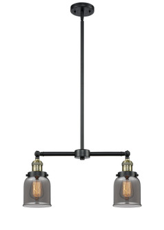 Franklin Restoration Two Light Island Pendant in Black Antique Brass (405|209-BAB-G53)