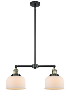 Franklin Restoration Two Light Island Pendant in Black Antique Brass (405|209-BAB-G71)