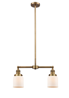 Franklin Restoration Two Light Island Pendant in Brushed Brass (405|209-BB-G51)