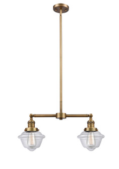 Franklin Restoration LED Island Pendant in Brushed Brass (405|209-BB-G532-LED)