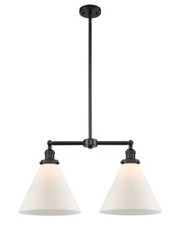 Franklin Restoration LED Island Pendant in Matte Black (405|209-BK-G41-L-LED)