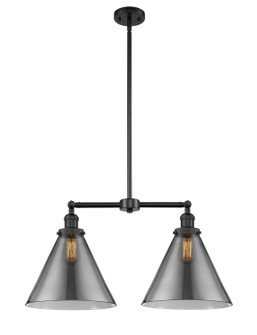 Franklin Restoration LED Island Pendant in Matte Black (405|209-BK-G43-L-LED)