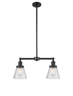 Franklin Restoration Two Light Island Pendant in Matte Black (405|209-BK-G64)