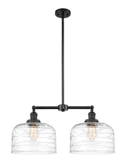 Franklin Restoration LED Island Pendant in Matte Black (405|209-BK-G713-L-LED)