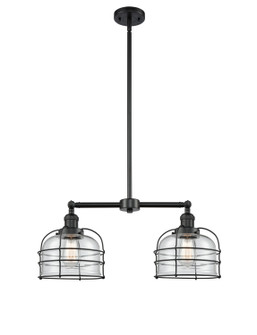 Franklin Restoration LED Island Pendant in Matte Black (405|209-BK-G72-CE-LED)