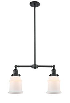 Franklin Restoration Two Light Island Pendant in Oil Rubbed Bronze (405|209-OB-G181)