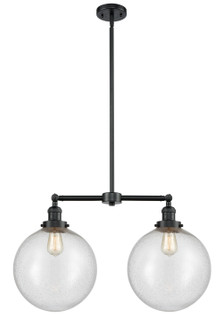 Franklin Restoration LED Island Pendant in Oil Rubbed Bronze (405|209-OB-G204-12-LED)