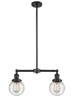 Franklin Restoration LED Island Pendant in Oil Rubbed Bronze (405|209-OB-G204-6-LED)