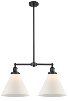 Franklin Restoration Two Light Island Pendant in Oil Rubbed Bronze (405|209-OB-G41-L)