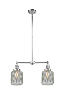 Franklin Restoration Two Light Island Pendant in Polished Chrome (405|209-PC-G262)