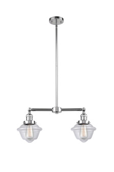 Franklin Restoration Two Light Island Pendant in Polished Chrome (405|209-PC-G532)