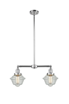 Franklin Restoration Two Light Island Pendant in Polished Chrome (405|209-PC-G534)