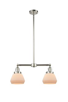 Franklin Restoration Two Light Island Pendant in Polished Nickel (405|209-PN-G171)