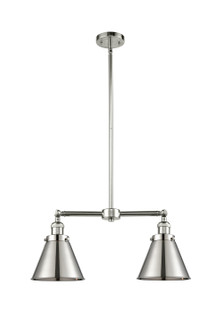 Franklin Restoration Two Light Island Pendant in Polished Nickel (405|209-PN-M13-PN)