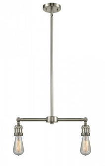 Franklin Restoration Two Light Island Pendant in Brushed Satin Nickel (405|209-SN)