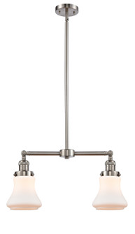 Franklin Restoration Two Light Island Pendant in Brushed Satin Nickel (405|209-SN-G191)