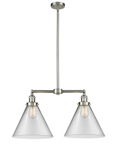 Franklin Restoration LED Island Pendant in Brushed Satin Nickel (405|209-SN-G42-L-LED)